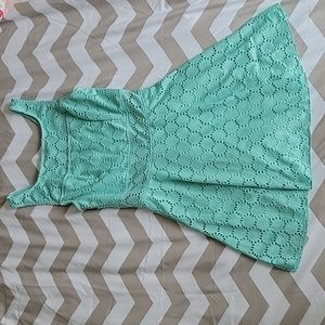 Trixxi Mint Green Lace Mini Dress
